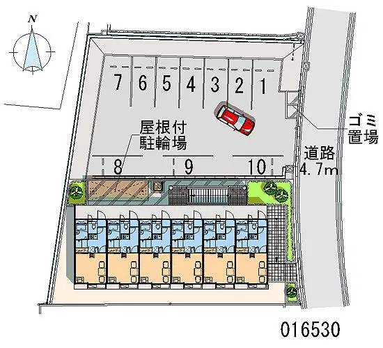 ★手数料０円★枚方市津田元町　月極駐車場（LP）